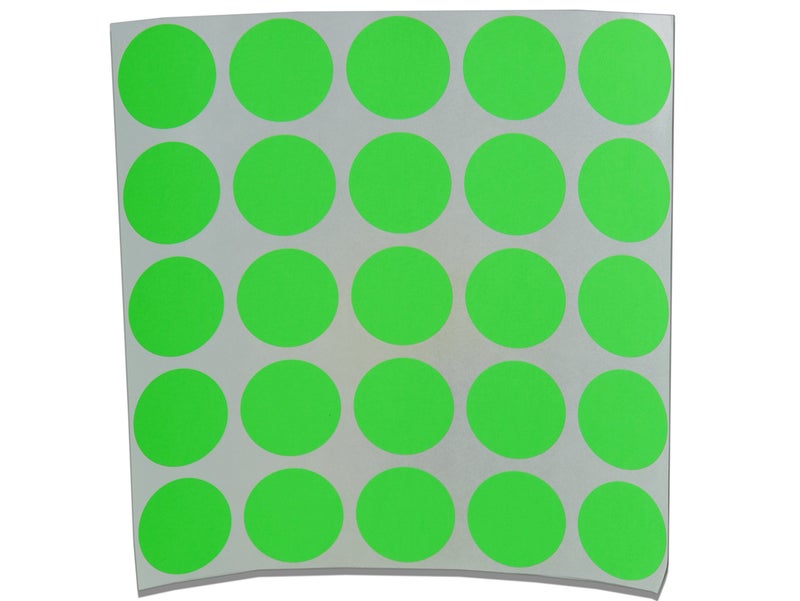 IDEALSEAL Color Coding Labels Super Bright Fluorescent Neon Round Circle Dots for Organizing Inventory 1 Inch 500 Total Adhesive Stickers (Fluorescent Green) - Image 4